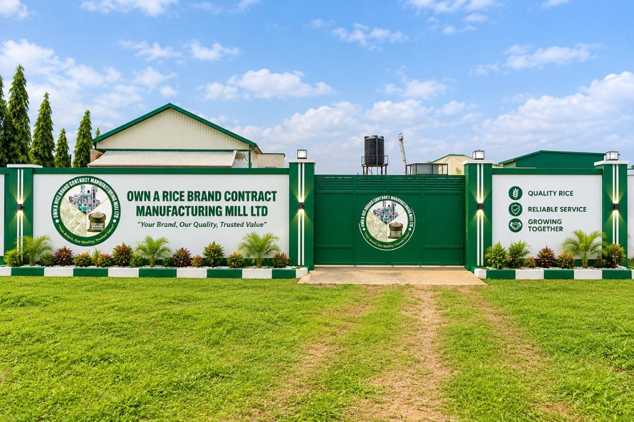 Own A Rice Brand contract manufacturing rice mill in Gbakna, Ado, Nasarawa State, Nigeria