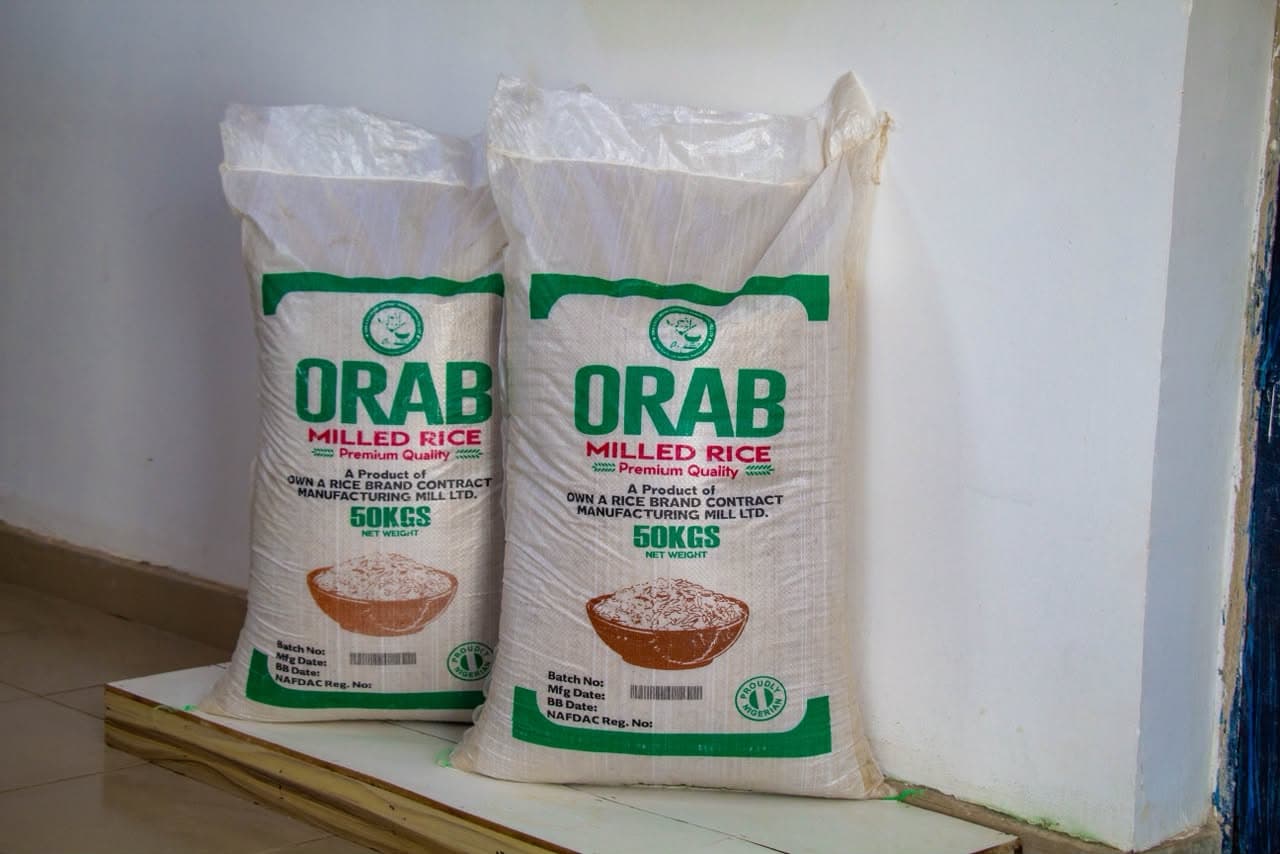 ORAB Mill Rice, clean destoned commercial value rice